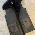 Coach New  Reversible Shearling Vest Black Outerwear Womens Size 4 Quiet Luxury Photo 15