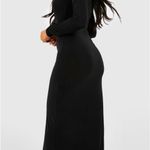 Boohoo Petite Long Sleeve Square Neck Slinky Maxi Dress Photo 1