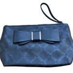 Betsey Johnson Bow Wristlet Clutch Purse Heart Pattern Zip Closure Coquette Girl Photo 0