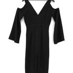 Keepsake In Motion Cold Shoulder Midi Dress Black M Photo 0