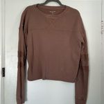 Year of Ours Brown Varsity Crewneck Sweater S Photo 1