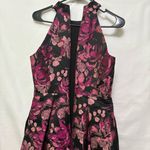 Eliza J Floral Jacquard Halter Dress Size 4P Photo 6