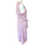 Tori Richard Honolulu Charmed Life Venus Dress Sleeveless Wrap Pink Mosaic XL Photo 3