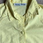 Victoria Billings Lemon Yellow Cotton Maxi Shirt Dress. Photo 1
