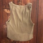 ZARA  Tan Tank Top Ribbed Photo 2