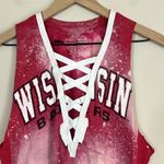 Wisconsin Badgers Women's Custom Tank Top 90s Y2K Tendy Size Small Red Photo 1