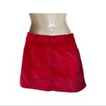 Urban Outfitters  UO BDG Red Corduroy Button-Front Mini Skirt size 0 Photo 2