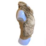 Red Camel Brown Faux Fur Zip Up Vest with Pockets Photo 2
