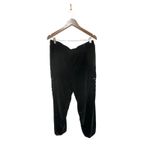 DKNY  High-Rise Wide-Leg Velvet Cargo Pants Size Large Photo 6