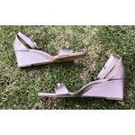 Altuzarra  Naturalizer Silver Ankle Strap Block Heels Womens Size 11 Formal Gala Photo 3