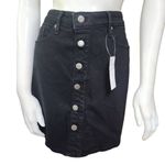 Old Navy NWT High-Rise Secret-Slim Pockets Black Jean Skirt (10) Photo 2