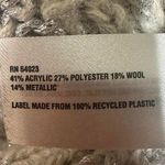 Gap MATERNITY Wool Cream Silver Chunky Cable Knit Fisherman Sweater Womens M Photo 4