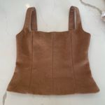 ZARA faux fur corset top Photo 5
