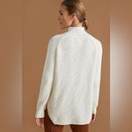 Maeve  white knit turtle neck sweater Photo 2