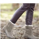 Sole Society  Verona Winter Boots Women's 8.5 Beige Suede Faux Shearling Pull On Photo 9