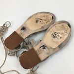 Free People  Snakeskin Mid Gladiator Lace-Up Nude Sandals Size 37 Photo 5