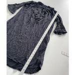 Malia Mills Dress Women X Small Black Grey Off Shoulder Bell‎ Sleeve Silk Blend Size XS Photo 5