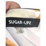 Sugar Lips Tiered Maxi Dress L Geometric Boho Abstract Neutral All Over Print Photo 4