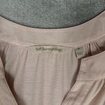 Soft Surroundings  Shirt Women Small Blush Pink Teresa Tunic Neutral Boho Peasant Photo 4