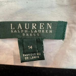 Ralph Lauren Lauren  Paisley Floral Blue & White Sleeveless Shift Dress Size 14 Photo 9