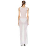 Wiederhoeft Embroidered Long Tank Dress in White 36 New Womens Beaded Runway Size undefined Photo 3