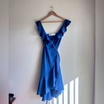 Fame and Partners  Alexa Ruffle Wrap Dress Horizon Blue Size 2 Photo 2