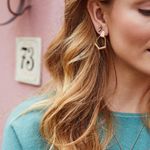 Kendra Scott NWT!  Paxton Earrings in Bright Silver Tone Photo 3