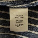 Madewell Shirt Women 0 Blue White Stripe One Shoulder Ruffle Top Casual Nautical Photo 5