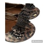 Naturalizer  Haroldene Womens Ballet Flats Size 7M Leopard Print Mock Bow Brown Photo 1