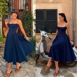 House Of CB  'Samaria' French Navy Corset Sundress NWOT‎ size XL Photo 13