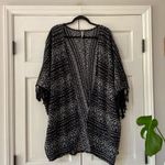 Free People Black Pattern Fringe Kimono Cardigan Size M/L Rare ASO Selena Gomez Photo 5