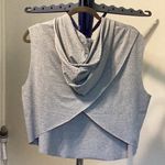 SheIn Gray Sleeveless Crop Hoodie Photo 1