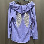 Victoria's Secret  Light Purple Hoodie w/Sequin Angel Wings on Back Photo 1