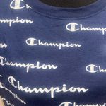 Champion logo all over graphic crop top Photo 1