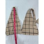 Stone Fox Swim Paloma Top in Sand Plaid XS NWT Photo 6