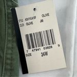 Kut From The Kloth NWT  Green Elliot Cargo Shorts Size 24W Zip Fly 6” Inseam Photo 5