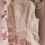 G by Guess Women's White Moto Vest Zip Up Size Small Photo 2