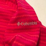 Columbia  Womens Size Large Pink Orange Stripe Quarter Zip Fleece Pullover Jacket Photo 8