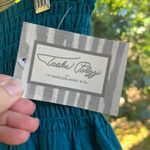 Tasha Polizzi Women's Turquoise Embroidered Pleated Midi Skirt Size XL. NEW Blue Photo 5