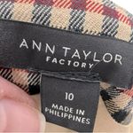 Ann Taylor Faux Wrap Plaid Midi Skirt Size 10 Academia Preppy Career Photo 2