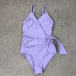 Hanky Panky  Wrap‎ One Piece Swimsuit Size XS Moon Crystal Purple Beach Paddle Photo 1