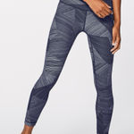 Lululemon  Navy Patterned‎ Leggings Photo 0
