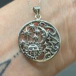 Elements Celestial Sterling Silver Pendant On Sterling Silver Cable Chain Photo 2