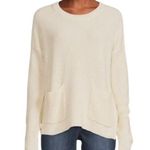 MELLODAY NWT Women's Size L Ivory Patch Pocket Knit Wool Blend Sweater New Photo 0