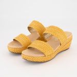 Anne Klein 🆕 Braided Goring Woven Zala Round Toe Wedge Slip On Heeled Sandal 9.5 Photo 1