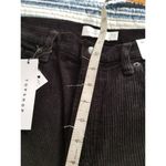Topshop Black Straight Leg Corduroy High Rise Button Fly Jeans Womens 30/30 US 8 Photo 6