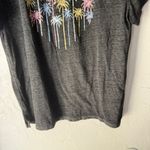 C&C California Women's Gray Palm Tree Graphic T-Shirt Size L Casual Beach Photo 4