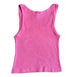 SKIMS  Women’s Size M Cotton Rib Tank Sugar Pink‎ Crop Top Simple Basic Staple Photo 3