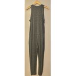 Anthropologie Dolan Dark Heathered Gray Drawstring Waist Sleeveless Jumpsuit Photo 7