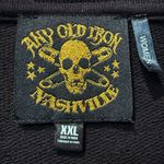 Any Old Iron x Free People Golden Beady Eagle Hand Beaded Sweatshirt XXL $395 Black Photo 3